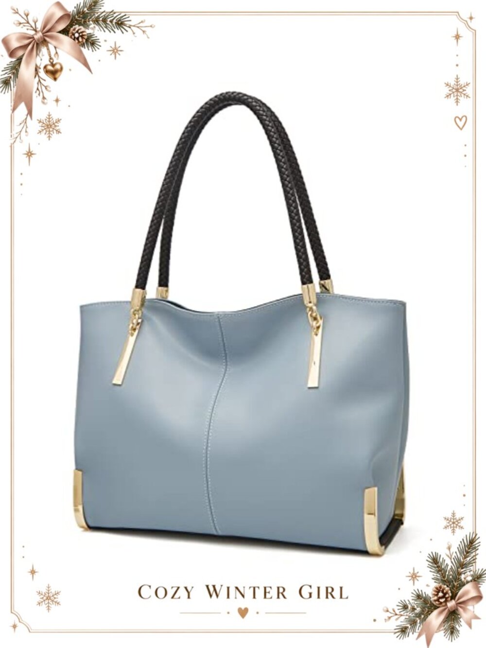 Genuine Leather Large Capacity Tote Top-handle Shoulder Bag
